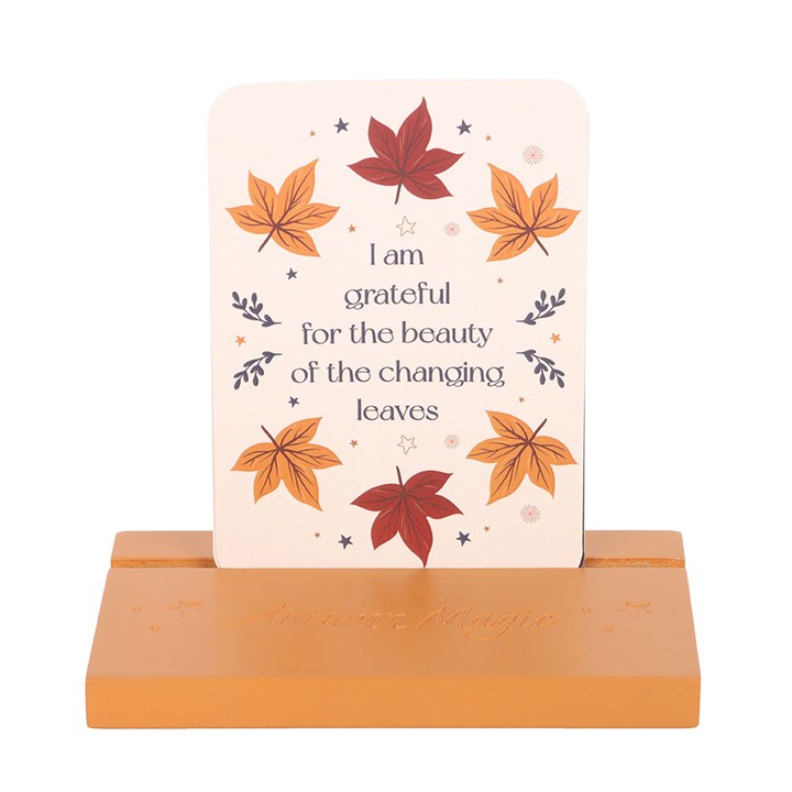 Autumn Magic Affirmation Cards with Wooden Stand - Image 2