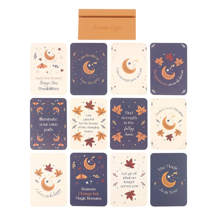 Autumn Magic Affirmation Cards with Wooden Stand - Image 5