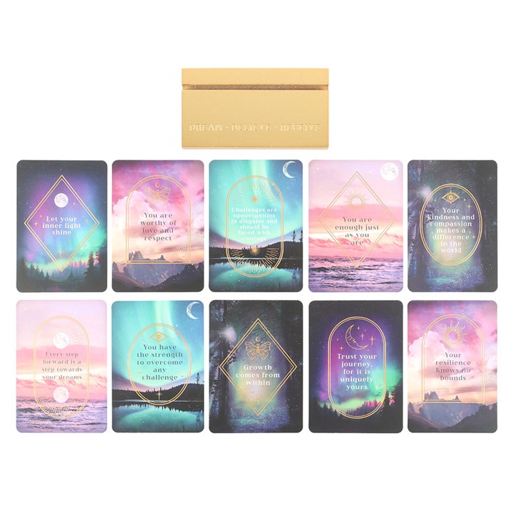 Ethereal Affirmation Cards with Wooden Stand - Image 5
