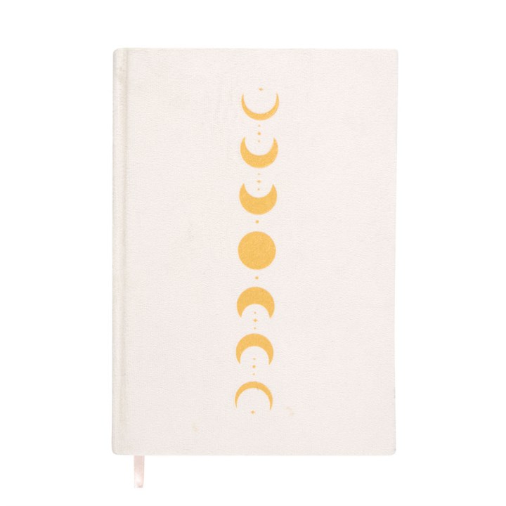 Moon Phase Velvet Notebook (A5)