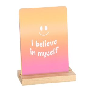 Mindful Moments Affirmation Cards (Wooden Stand Included)