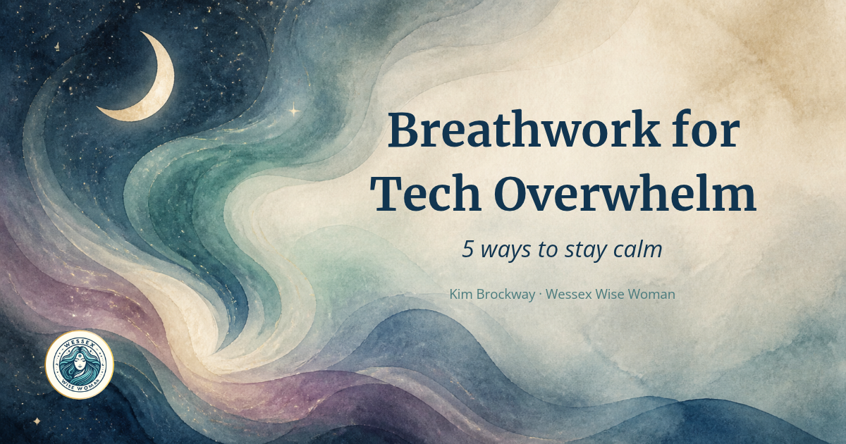 Breathwork for tech overwhelm: 5 ways to stay calm, by Kim Brockway, Breathwork Practitioner