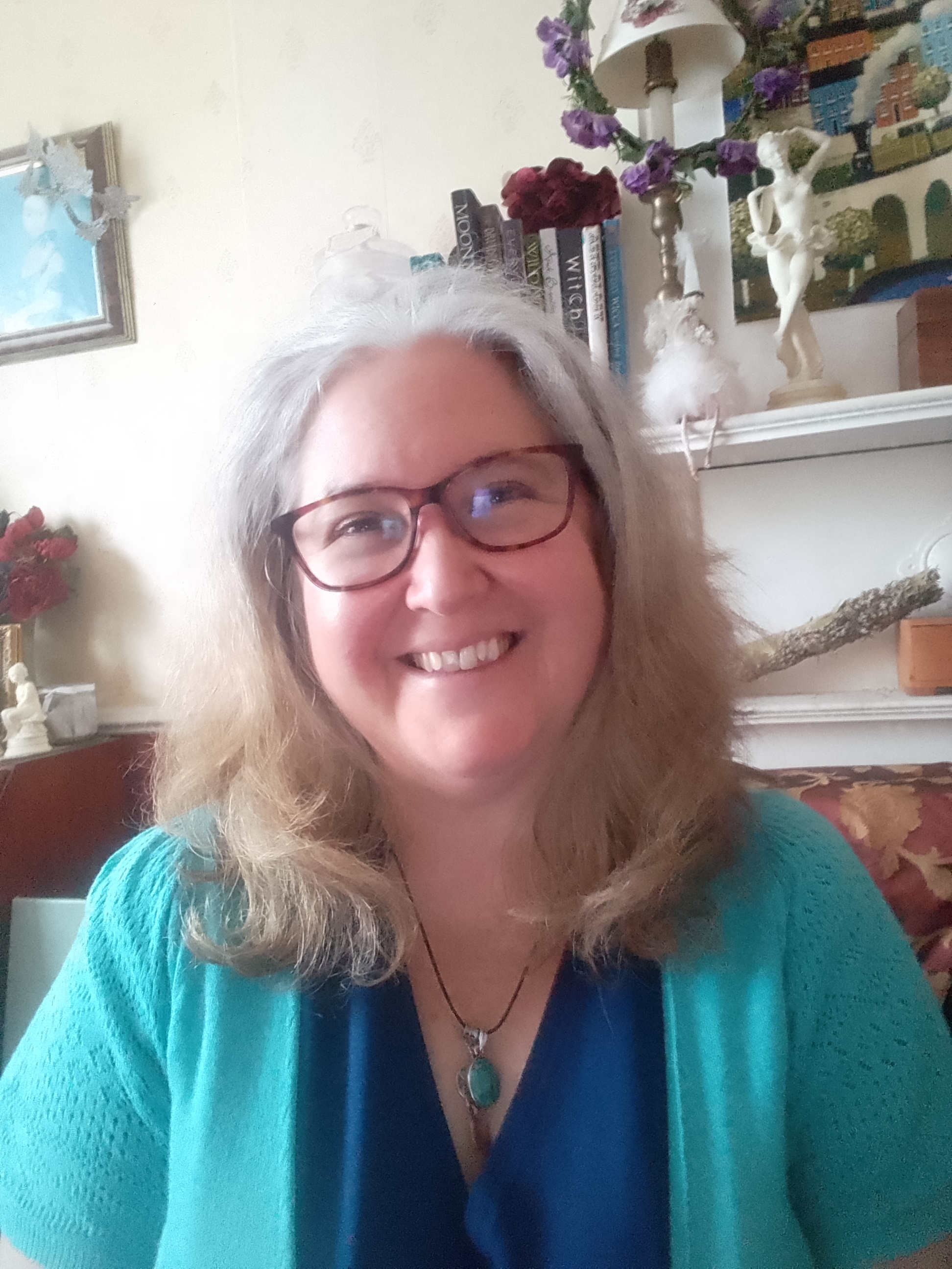 Kim Brockway - Wessex Wise Woman - Selfie of KIm smiling in her home office